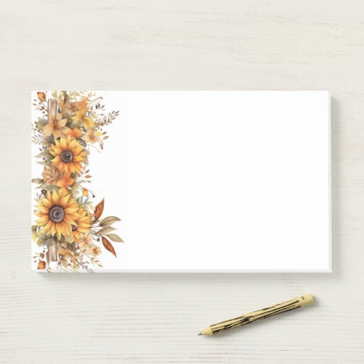 Post-it® Notes d'automne (Sur un bureau)