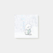 Post-it® Notes de Bichon d'hiver KiniArt (Devant)