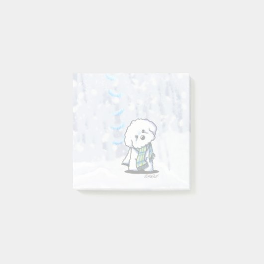 Post-it® Notes de Bichon d'hiver KiniArt (Devant)