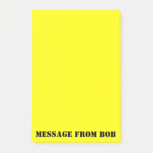 Post-it® Notes de Bob Dayglow Yellow