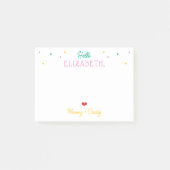 Post-it® Notes de boîte à lunch pour fille personnalisée (Devant)