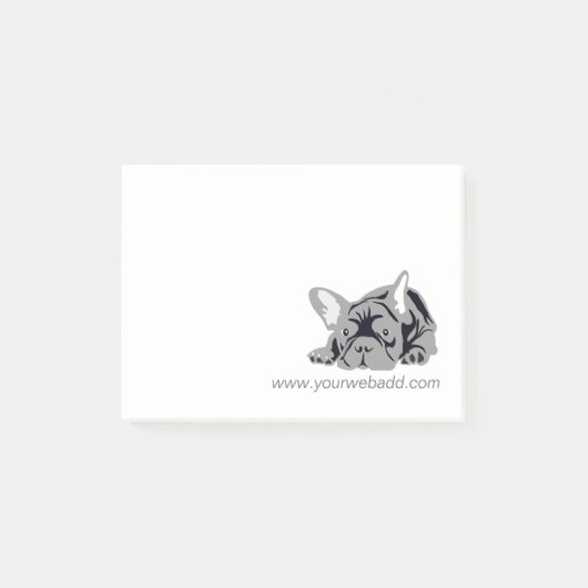 Post-it® Notes de Bouledogue Français (Devant)