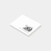 Post-it® Notes de Bouledogue Français (Incliné)