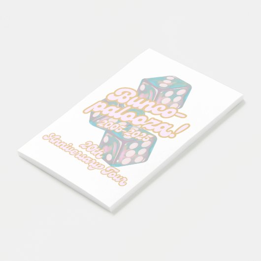 Post-it notes de Bunco-palooza (Incliné)