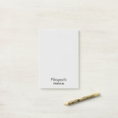 Post-it® Notes de bureau personnalisées en gris clair (Sur un bureau)
