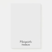 Post-it® Notes de bureau personnalisées en gris clair (Devant)