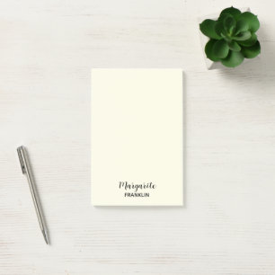 Post-it® Notes de bureau personnel jaune clair