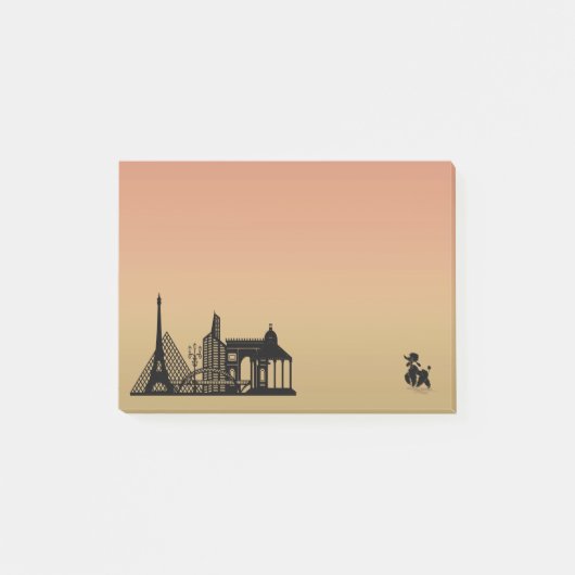 Post-it® Notes de caniche de Paris (Devant)