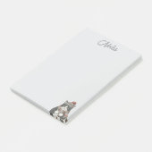 Post-it® Notes de chat d'hiver cosy (Incliné)