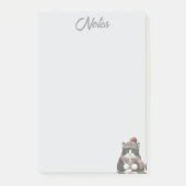 Post-it® Notes de chat d'hiver cosy (Devant)