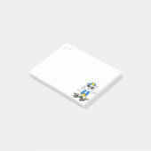 Post-it® Notes de chat patineur mignon (Incliné)