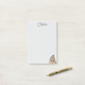 Post-it® Notes de chien d'hiver cosy (Sur un bureau)