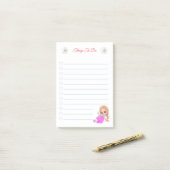 Post-it® Notes de choses à faire avec une jolie fée et des  (Sur un bureau)