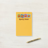 Post-It Notes de citrouille d'Halloween (Sur un bureau)