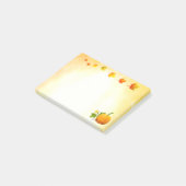 Post-it® Notes de citrouille et de feuilles d'automne (Incliné)