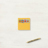 Post-It Notes de citrouilles de Halloween (Sur un bureau)