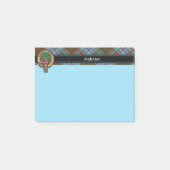 Post-it® Notes de Clan Anderson Crest (Devant)