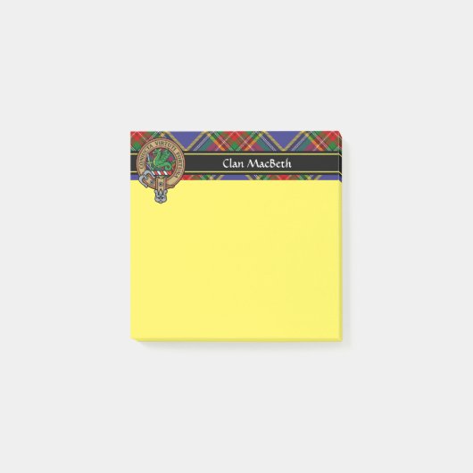 Post-it® Notes de Clan MacBeth Crest (Devant)
