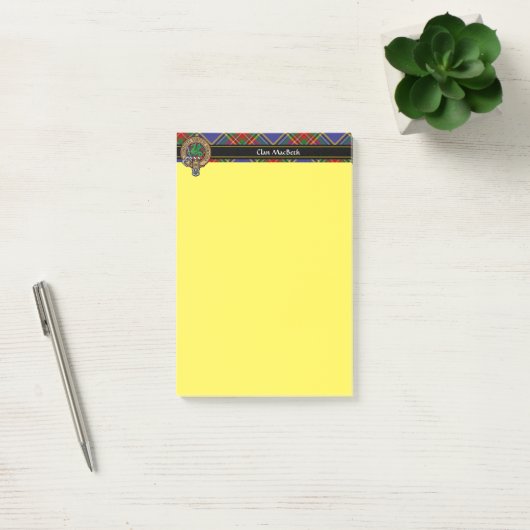 Post-it® Notes de Clan MacBeth Crest (Bureau)