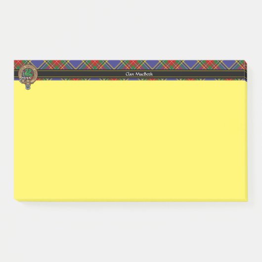 Post-it® Notes de Clan MacBeth Crest (Devant)