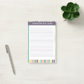 Post-it® Notes de Colored Lines (Bureau)