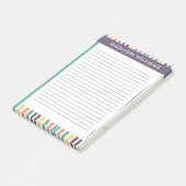 Post-it® Notes de Colored Lines (Incliné)