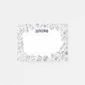 Post-it notes de coloriage Cool (Devant)