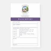 Post-it® Notes de compte rendu de promenade de chien - Boul (Devant)