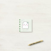 Post-it® Notes de conception de l'aquarelle mignonne Ghost (Sur un bureau)