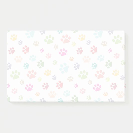 Post-it® Notes de conception des Empreintes de pattes de co (Devant)