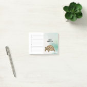 Post-it® Notes de contrôle de la tortue Sulcata à nom perso (Bureau)