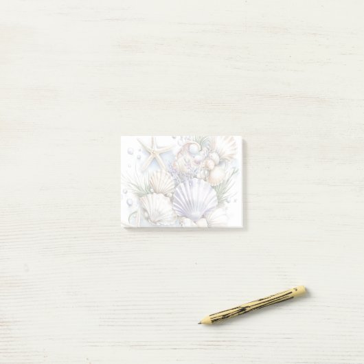 Post-it® Notes de coquillage (Sur un bureau)