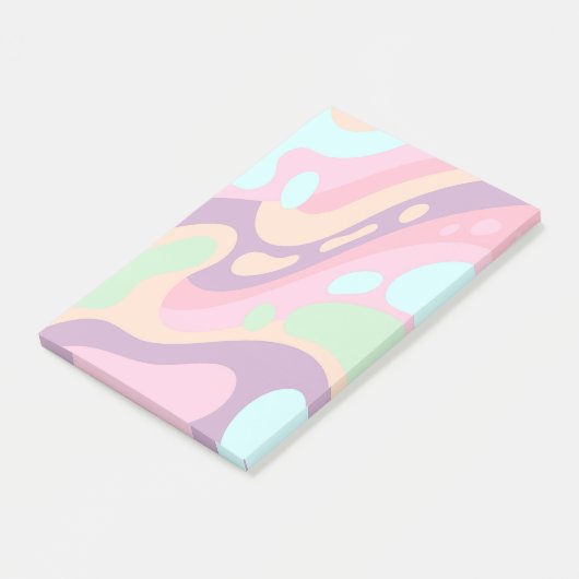 Post-it® Notes de couleur pastel heureuses (Incliné)