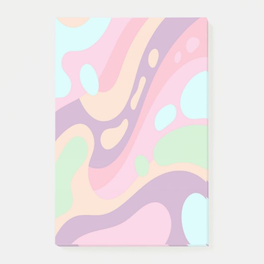 Post-it® Notes de couleur pastel heureuses (Devant)