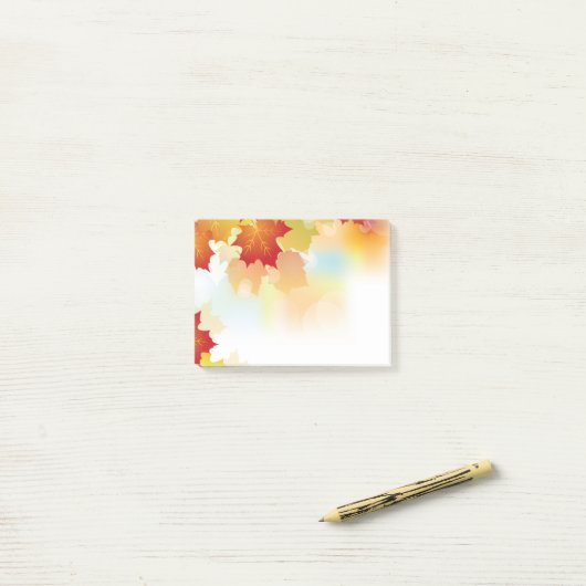 Post-it® Notes de courrier d'automne (Sur un bureau)