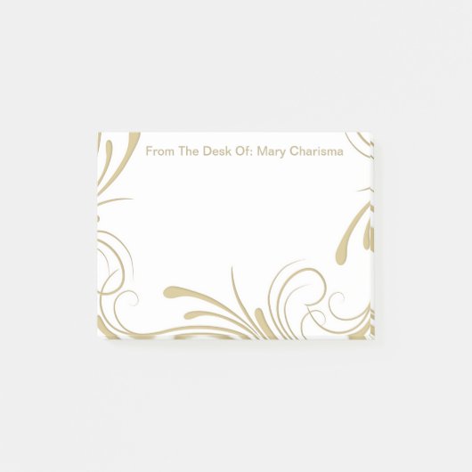 Post-it® Notes de courrier de monogramme (Devant)