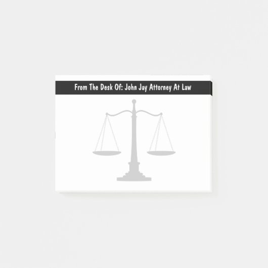 Post-it® Notes de courrier de thème de mandataire (Devant)