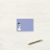 Post-it® Notes de Courrier-it® de bonhomme de neige (Sur un bureau)