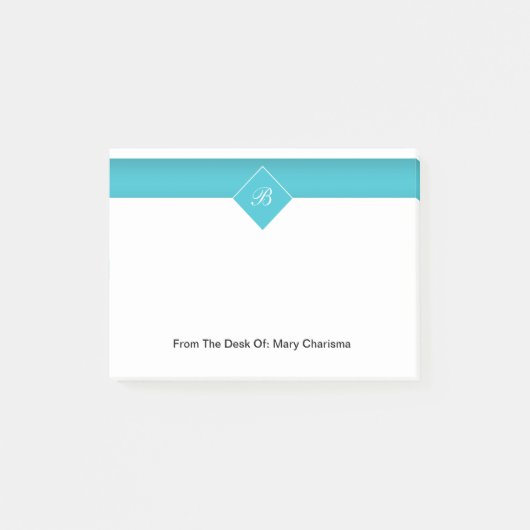 Post-it® Notes de Courrier-it® de courrier de monogramme (Devant)