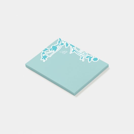 Post-it® Notes de Courrier-it® de courrier de monogramme (Incliné)