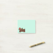 Post-it® Notes de Courrier-it® de Dachshing complètement (Sur un bureau)