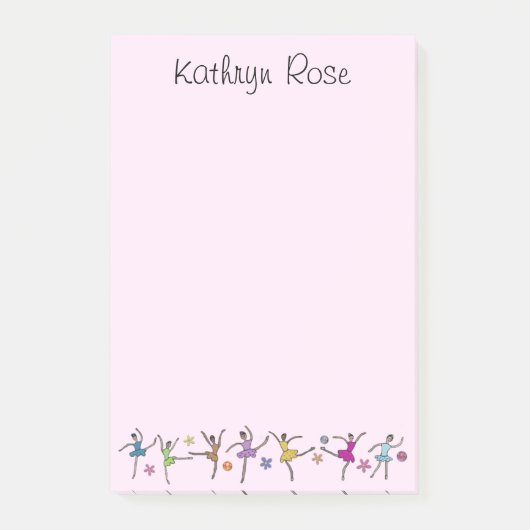 Post-it® Notes de Courrier-it® de danse de ballerine (Devant)