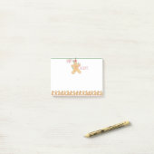 Post-it® Notes de Courrier-it® de pain d'épice de vacances (Sur un bureau)