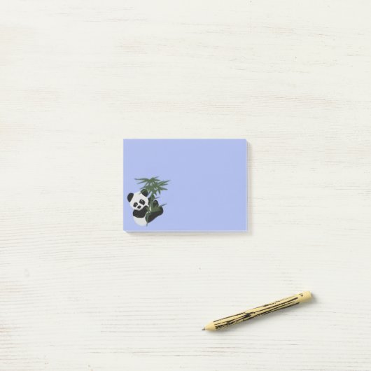 Post-it® Notes de Courrier-it® de petit panda (Sur un bureau)