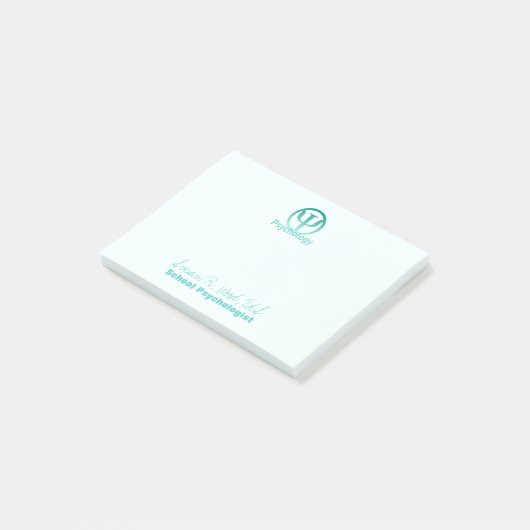 Post-it® Notes de Courrier-it® de psychologue d'école (Incliné)