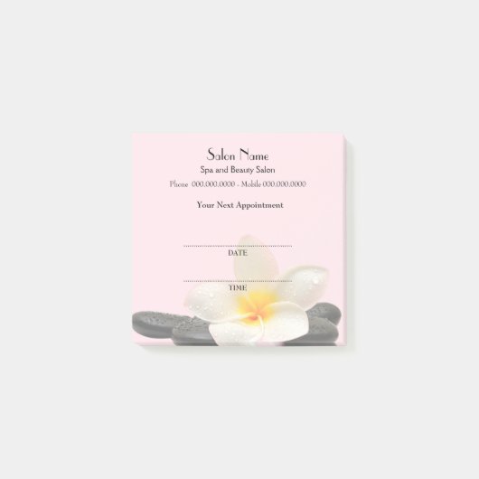 Post-it® Notes de Courrier-it® de rendez-vous de spa et de (Devant)