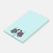 Post-it® Notes de Courrier-it® de tortues de mer (Incliné)