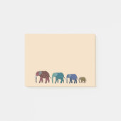 Post-it® Notes de Courrier-it® d'éléphants africains (Devant)