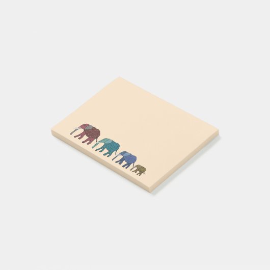 Post-it® Notes de Courrier-it® d'éléphants africains (Incliné)