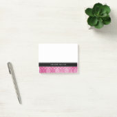 Post-it® Notes de Courrier-it® personnalisées par noir rose (Bureau)